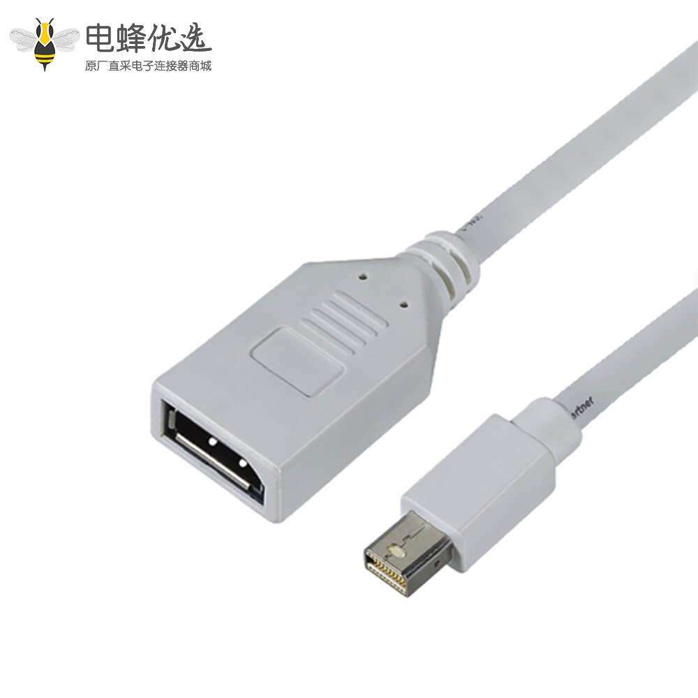 Mini Displayport线直式公头转DP母头0.5米转接线