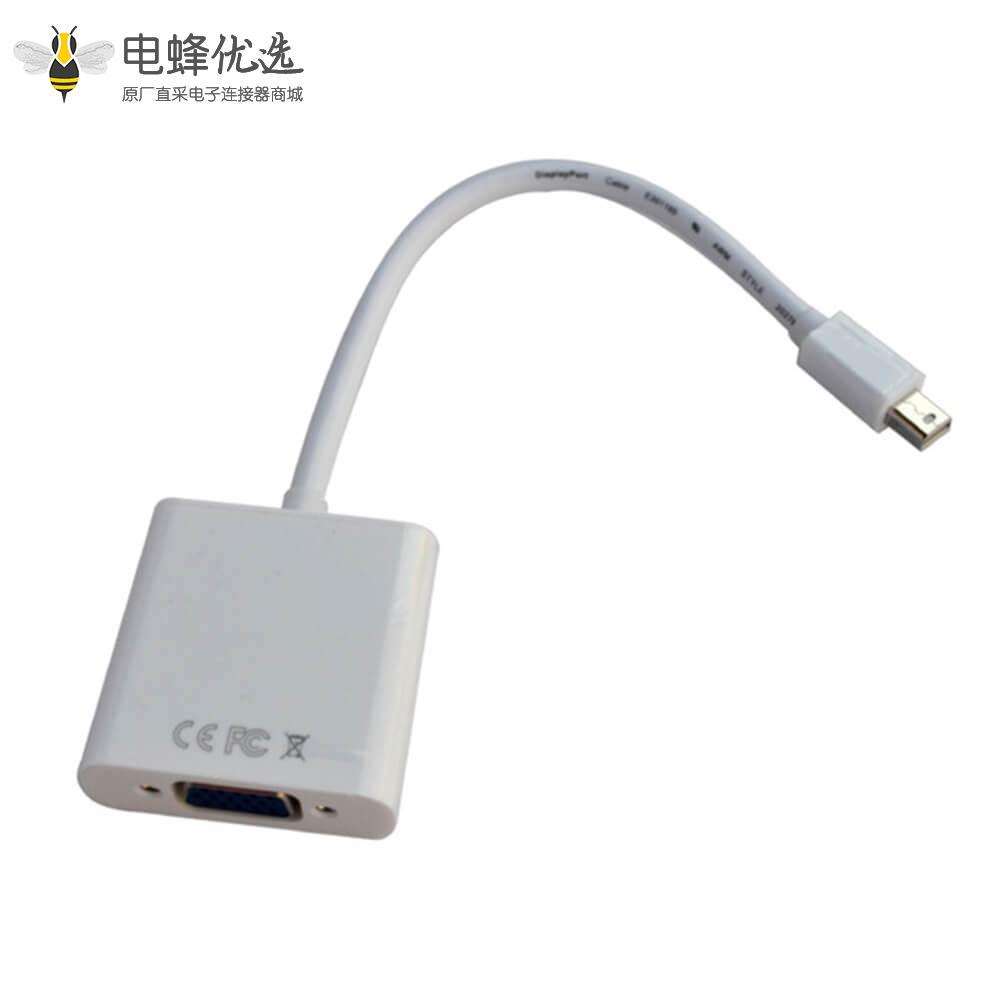 Mini DisplayPort转VGA直式公转母0.5米转接线