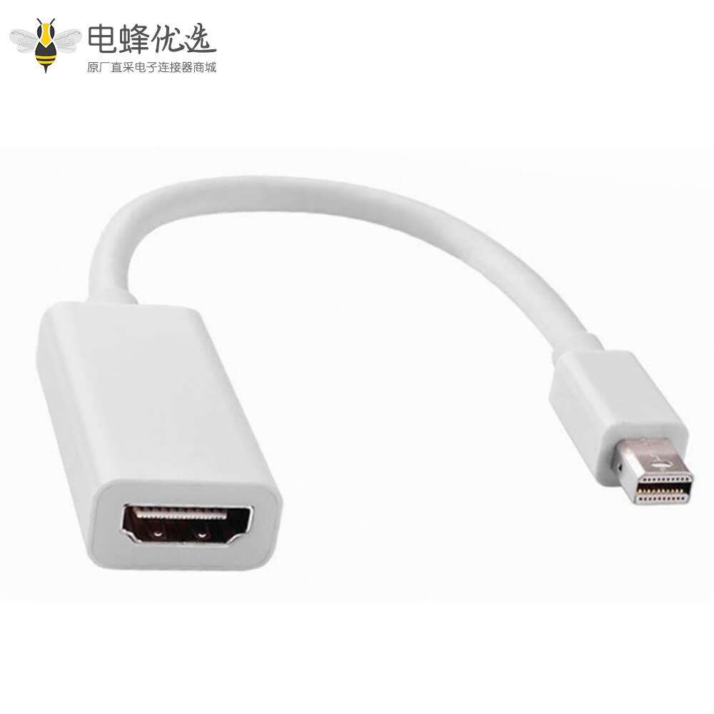 Mini+DisplayPort+转HDMI公转母转接线0.5米