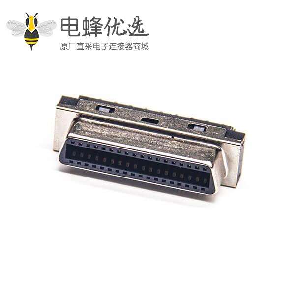 SCSI母座连接器36针插座直式焊接接线母头