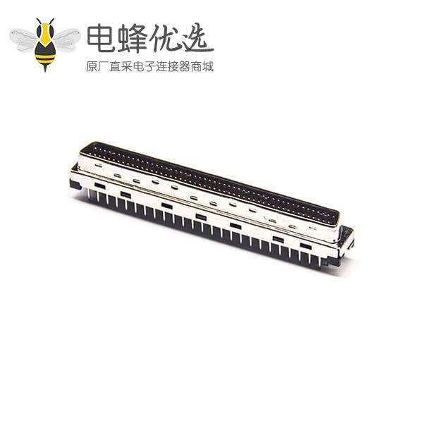 SCSI连接器100芯HPDB公头直式插板PCB板安装