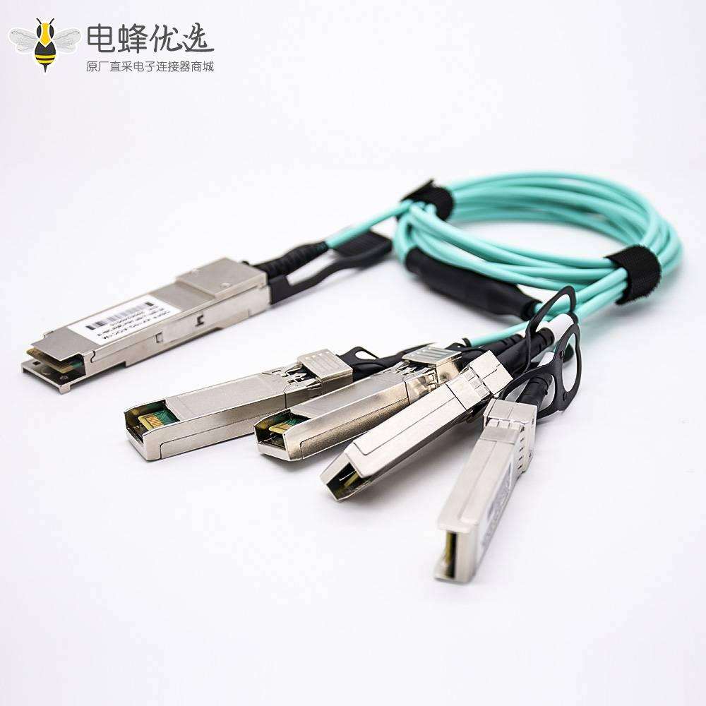 AOC有源光缆QSFP+转4xSFP+传输速率40Gbps