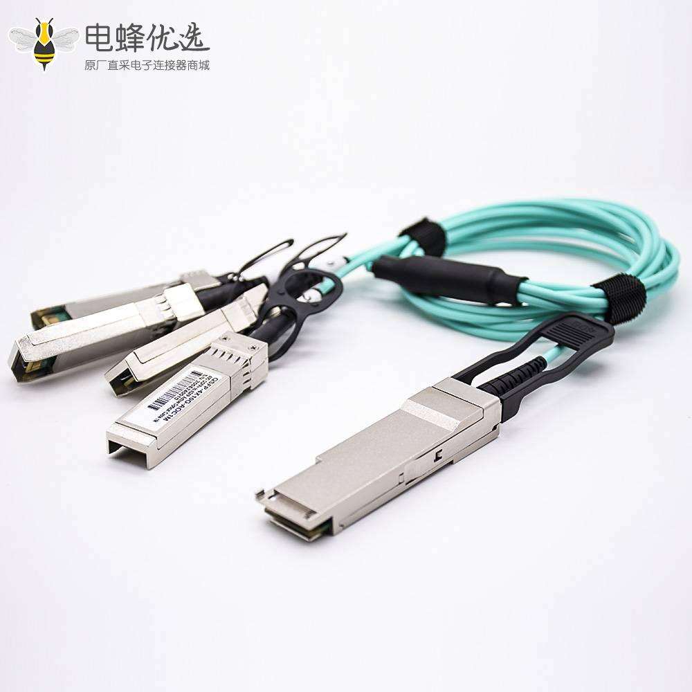 AOC有源光缆QSFP+转4xSFP+传输速率40Gbps