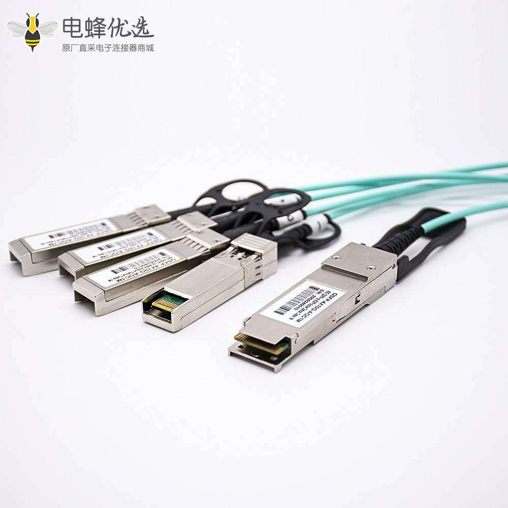 AOC有源光缆QSFP+转4xSFP+传输速率40Gbps