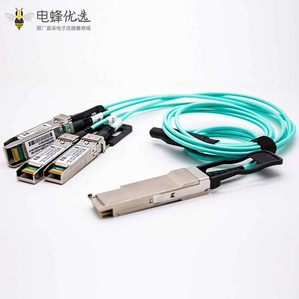 100GAOC有源光缆QSFP28转4xSFP28高速堆叠线缆