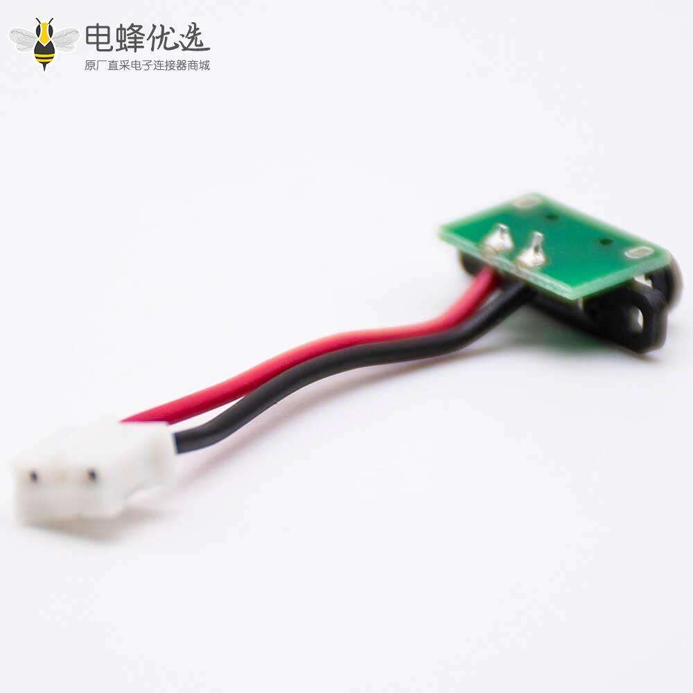 MICRO B USB防水母座带耳朵带板带线板上型IPX8