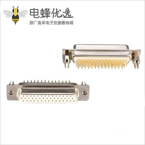 D-sub 44 pin公头连接器标准型车针焊板带鱼叉