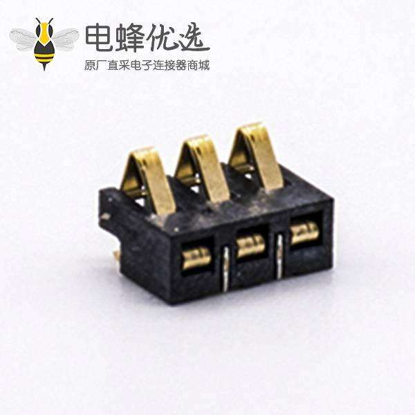 弹片式连接器2.5PH塑高3.0H3芯接PCB板电池座
