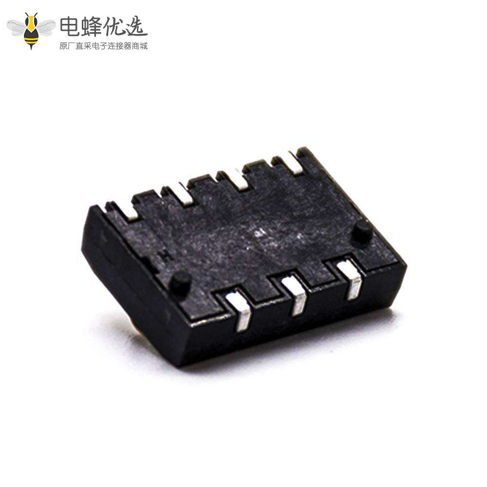 电源接触弹片4芯4.0MM间距PCB板安装电池座连接器