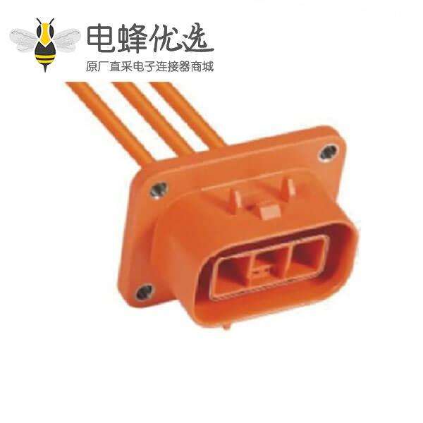 高压互锁连接器23A3芯插座电动汽车专用