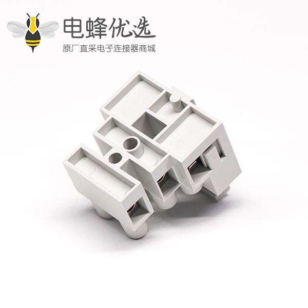 灰色接线端子2×3孔焊接式端子连接器