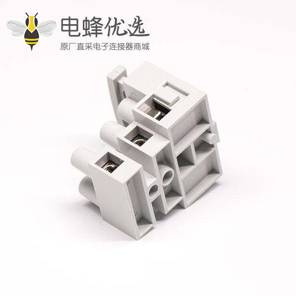 灰色接线端子2×3孔焊接式端子连接器