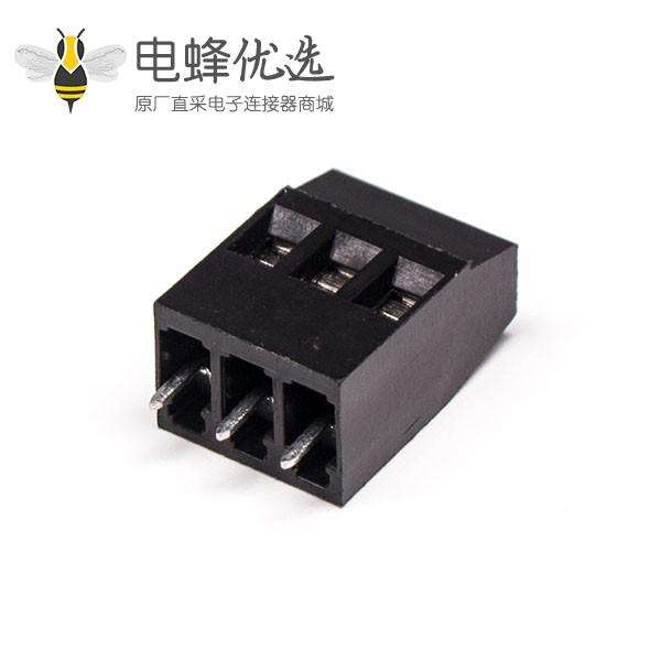 接线端子黑色直式穿孔PCB板安装螺钉式端子5.08mm间距
