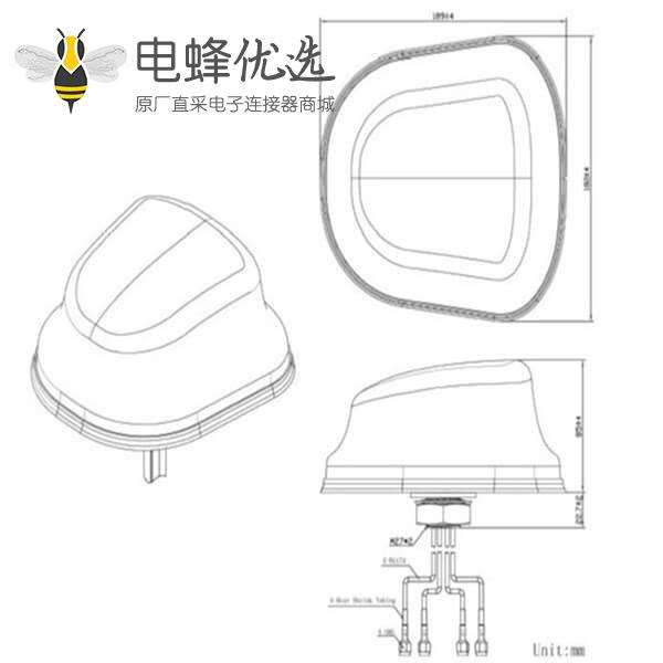 室外全向双频手机玻璃钢天线900-1800MHz