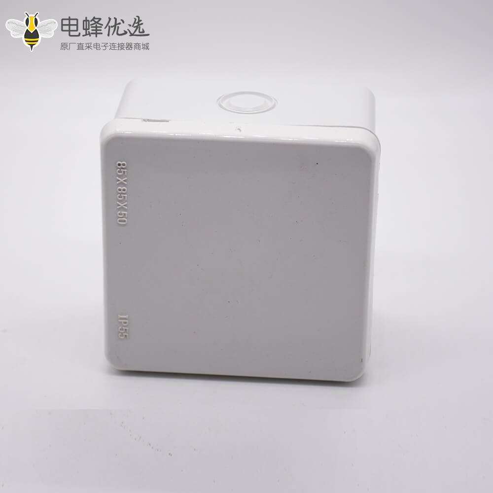 电线防水接线盒ABS塑料IP55螺丝固定85×85×50防水盒