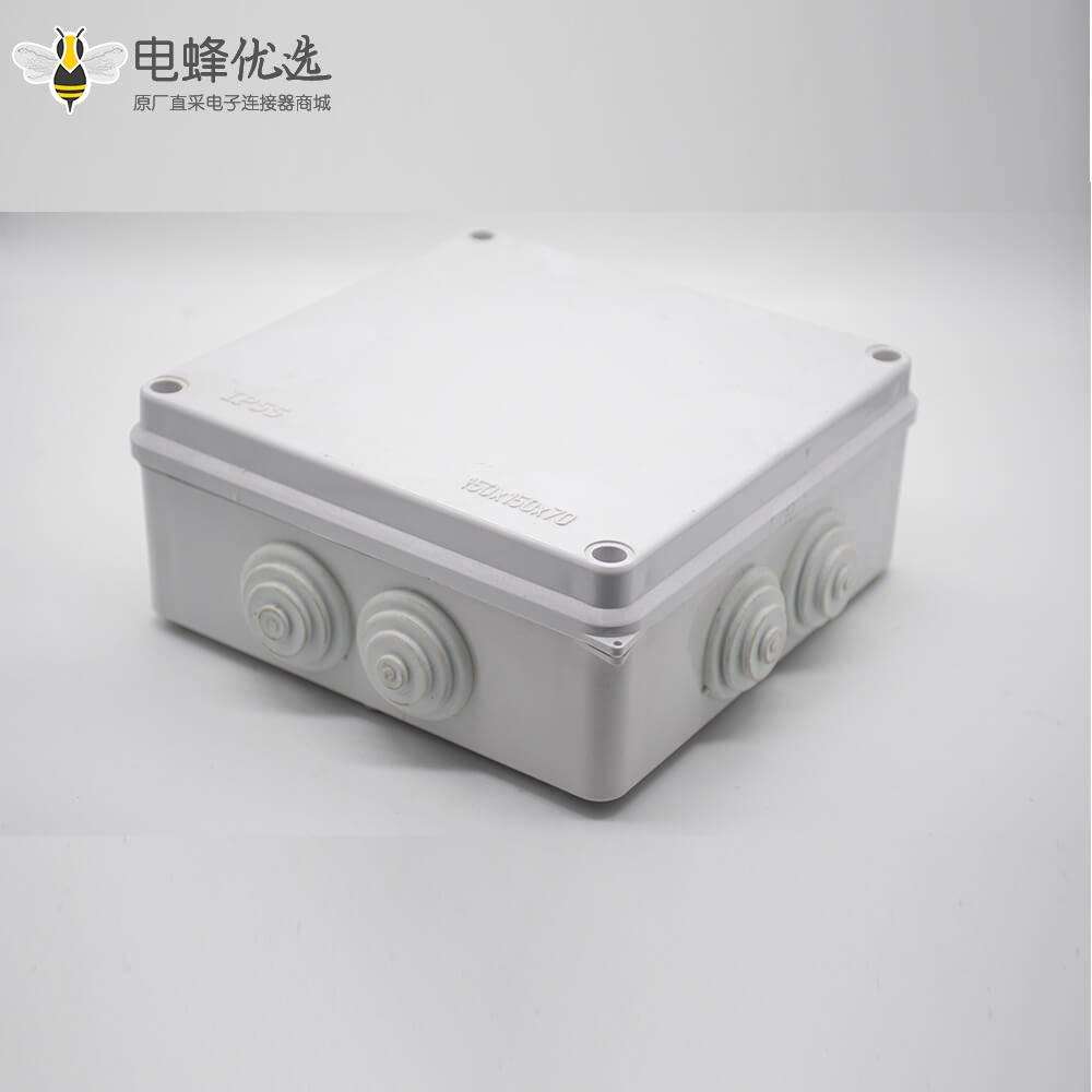 防水密封分线盒IP55螺丝固定150×150×70 ABS塑料
