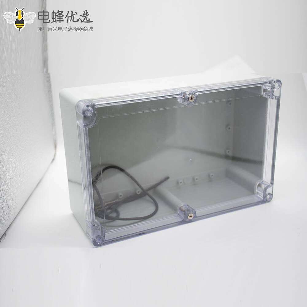 防水密封接线盒ABS塑料透明盖尺寸230×150×85螺丝固定
