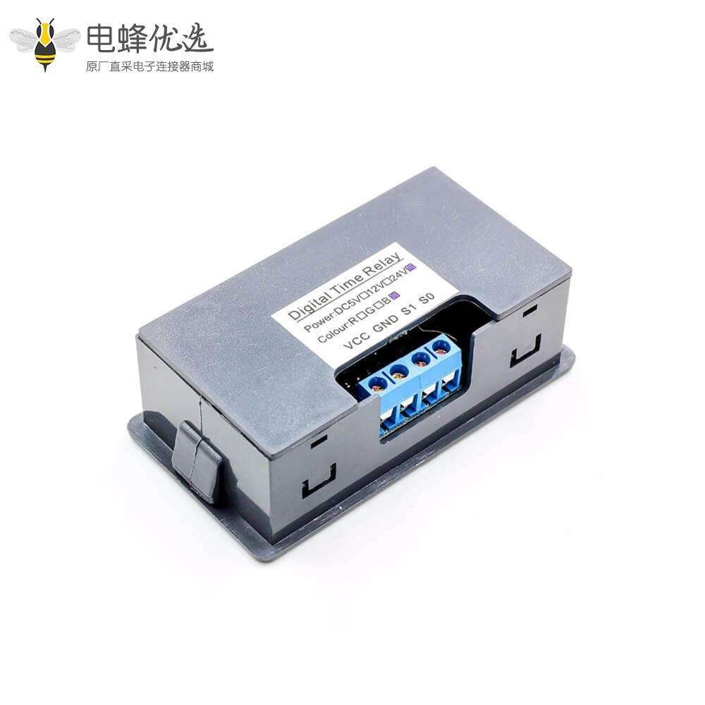 多功能延时继电器模块DC 12V/24V延时定时器双显示屏多功能