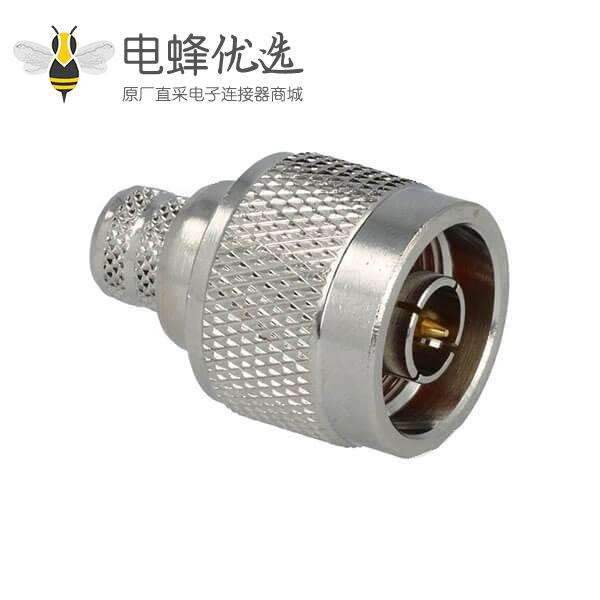 N公头直式50Ω压接连接器,用于连接电缆