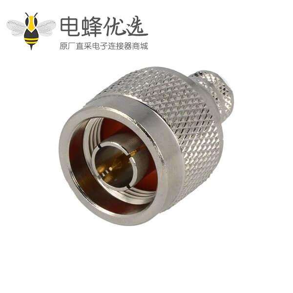 N公头直式50Ω压接连接器,用于连接电缆