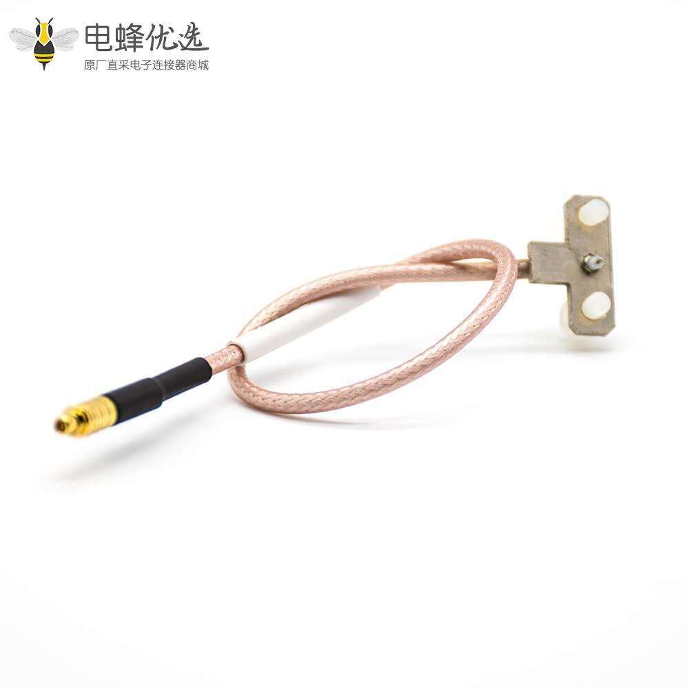 MMCX公头直式加长 PTFE 线材连接器19厘米