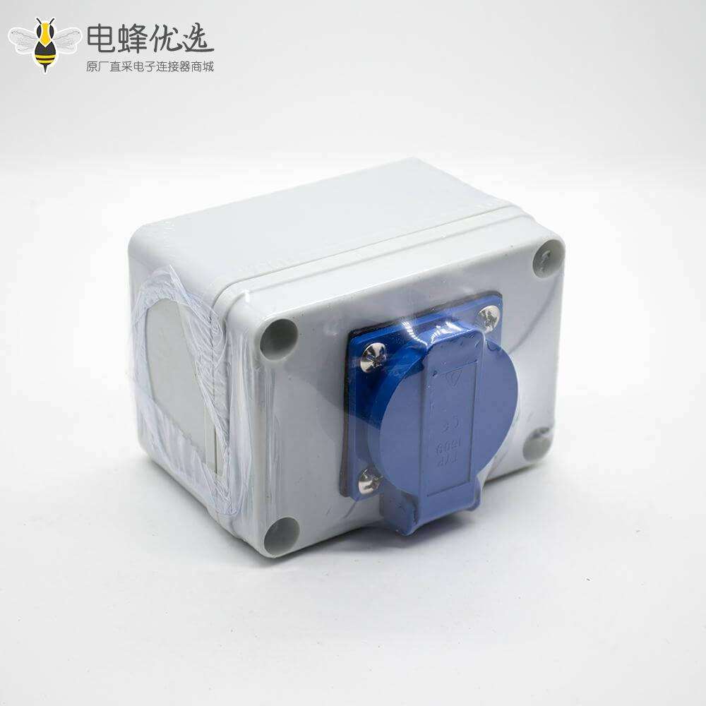插座防水盒定制化ABS塑料外壳1位插座螺丝固定防水插座箱