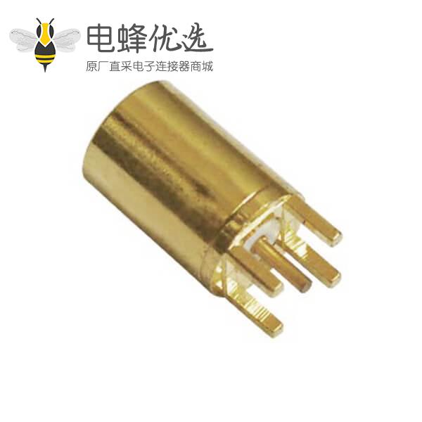 mmcx 连接器镀金母头直插PCB板端