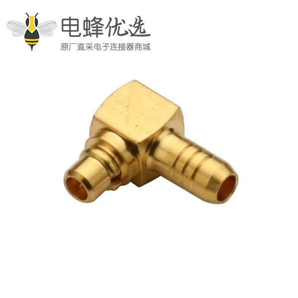 同轴公头线缆RG178B/U mmcx连接器弯式压接公头