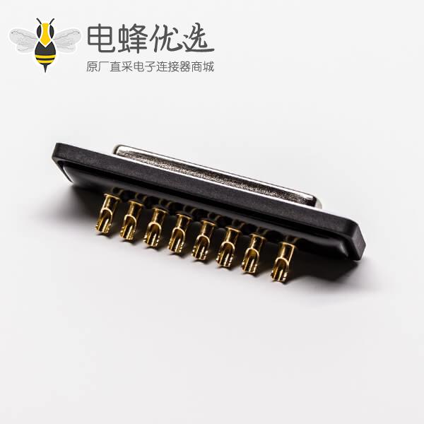 防水d sub连接器8w8大电流母头直式焊线