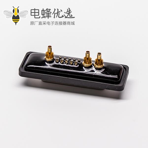 ip67 d-sub连接器公头直式车针同轴焊线