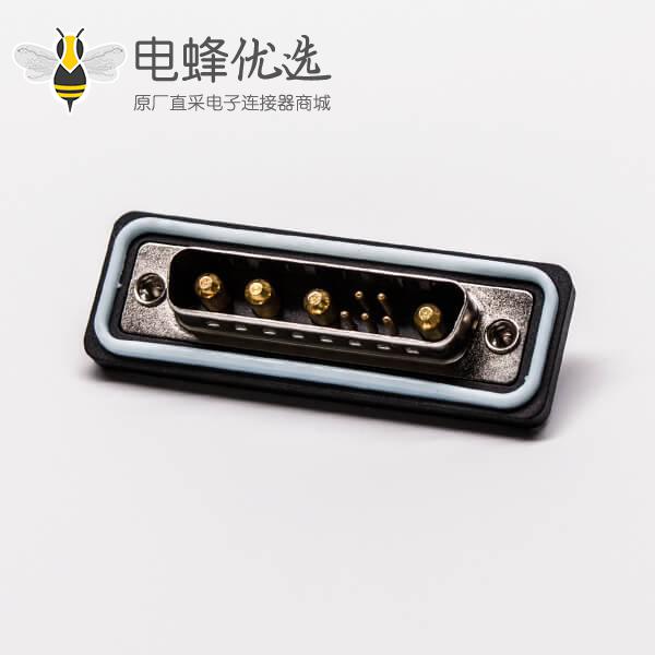 ip67防水db接头直式公头车针焊线大电流连接器