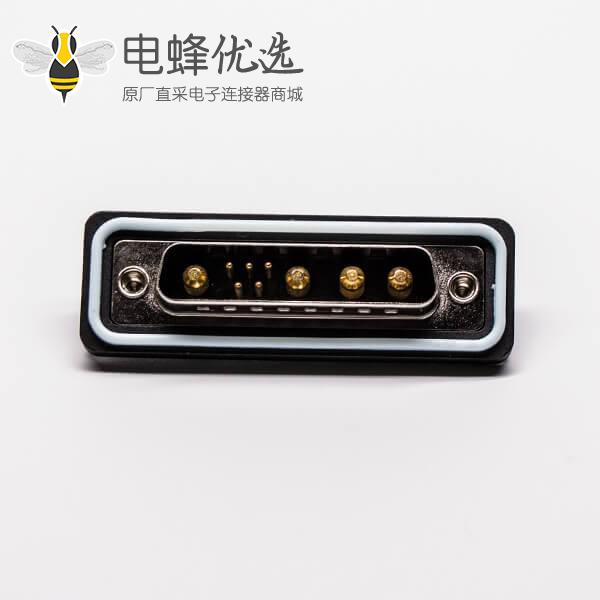 ip67防水db接头直式公头车针焊线大电流连接器