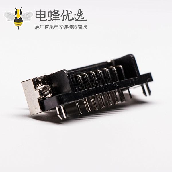 scsi母连接器26针弯式鱼叉脚接PCB板