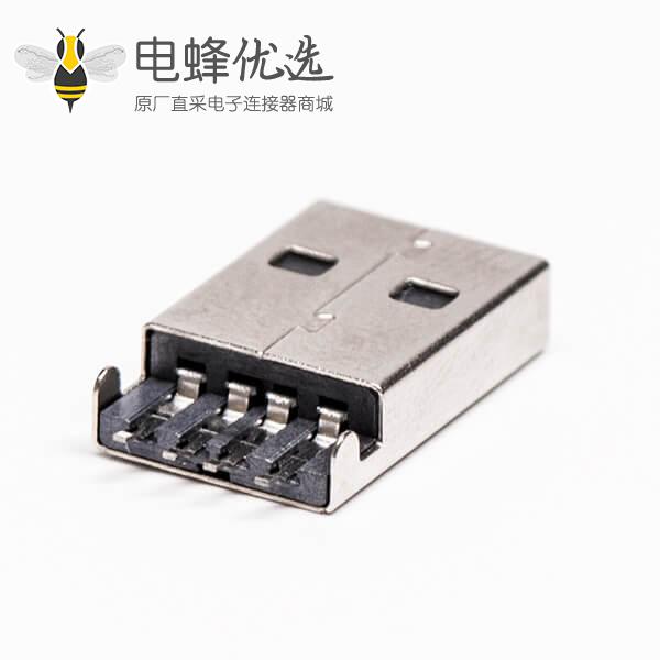 usb type a 公头90度SMT沉板接PCB板