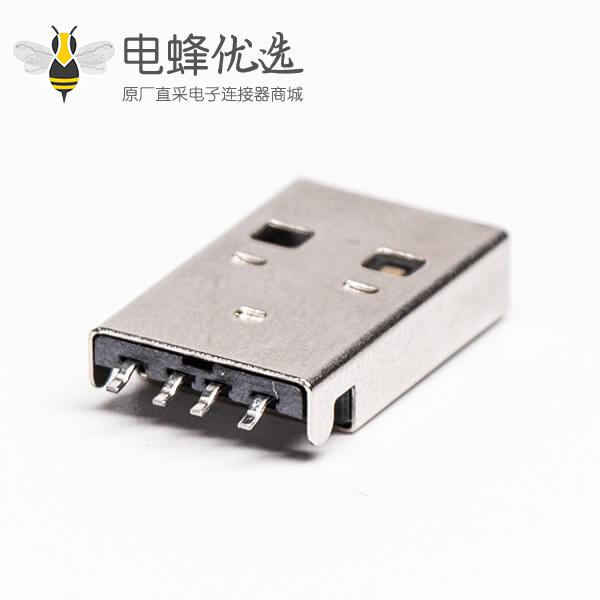 usb type a 公头90度SMT沉板接PCB板