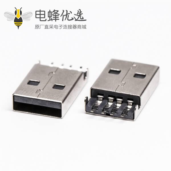 usb type a 公头90度SMT沉板接PCB板