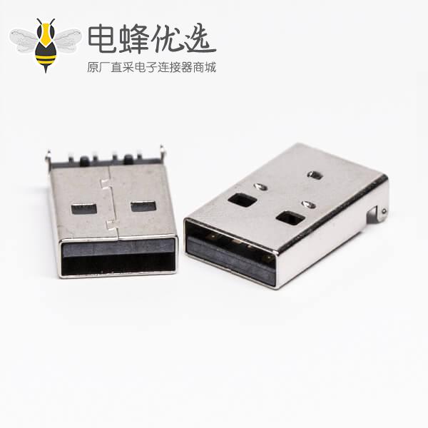 usb2.0沉板封装公头弯式SMT沉板两脚接板