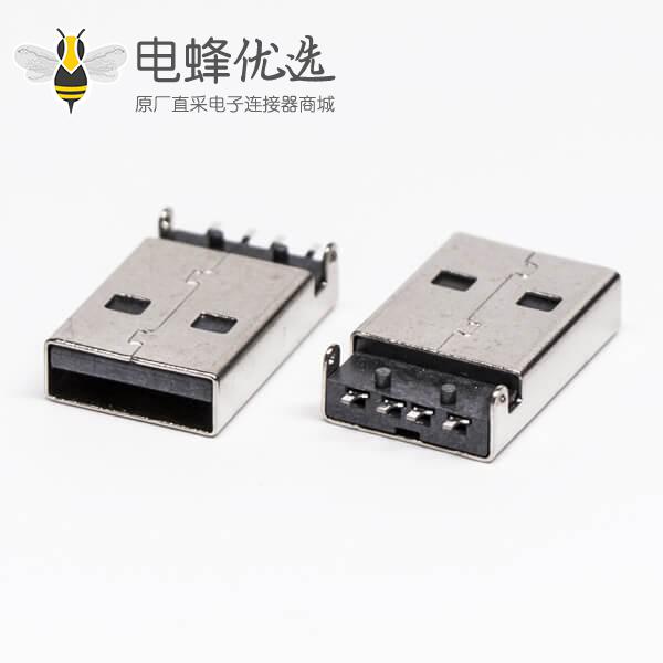 usb2.0沉板封装公头弯式SMT沉板两脚接板