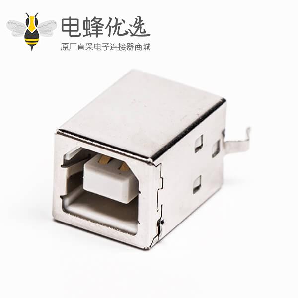 usb type b接口母头直式DIP插PCB板