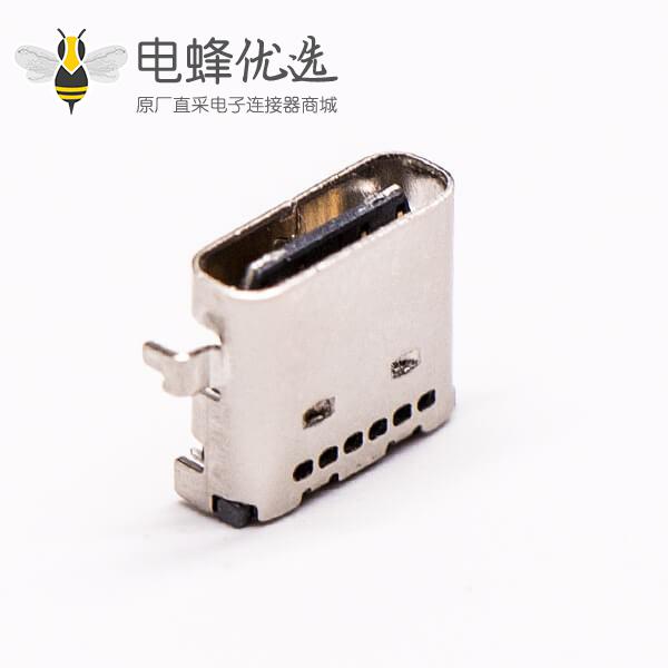 usb type c连接器母头弯式SMT接PCB板