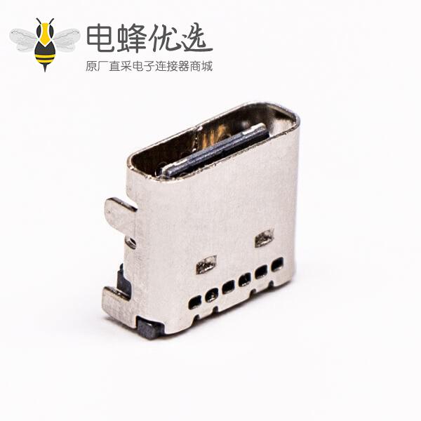 type-c 母座连接器USB3.0SMT贴板弯式