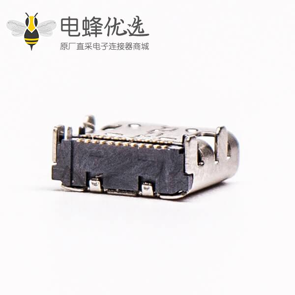 type-c 母座连接器USB3.0SMT贴板弯式