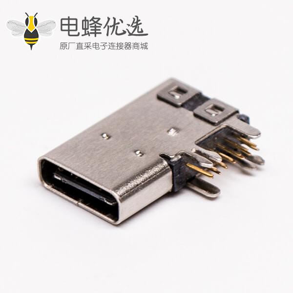 连接器 type-C母头弯式侧插式usb3.0连接器