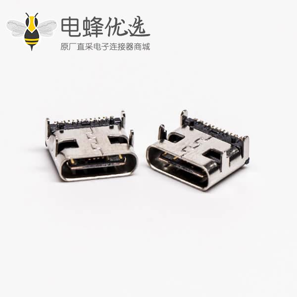 type c 贴板插板母头弯式USB3.0接PCB板