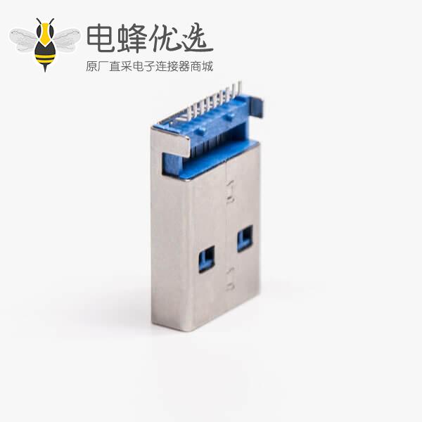 usb3.0公头type a直式SMT沉板式接PCB板