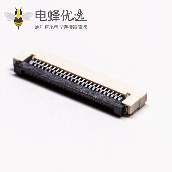 0.5mm fpc 封装24针卧式无锁双面接1.2H板端插座