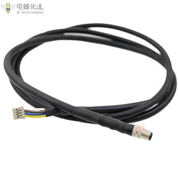 M5连接器3芯4芯是如何接线的？