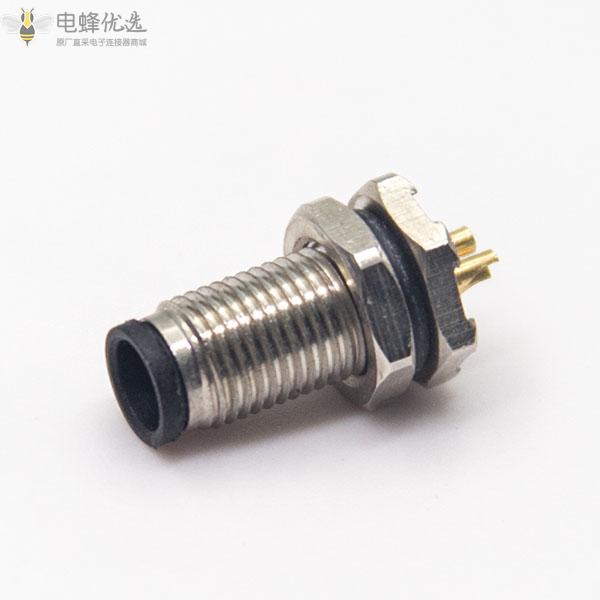 如何安装M5航空连接器3芯4芯？