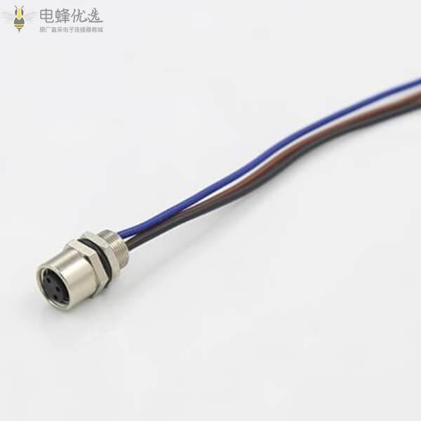 M5航空插头3针4针是如何焊接在PCB板上？
