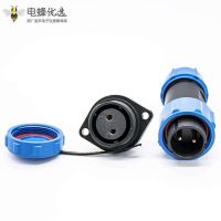 2芯航空插头正负极怎么区分？